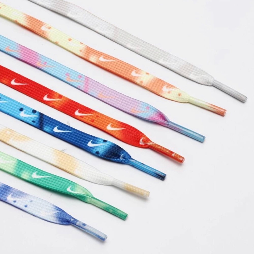 Flat Tie Dye Colorful Nike Shoelaces Brand New Premium Quality Replacement Laces